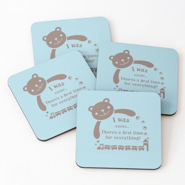 Item preview, First time parents - Gender Reveal - I Was Wrong - There's a first time for everything! designed and sold by Rsn4AllSeasons.