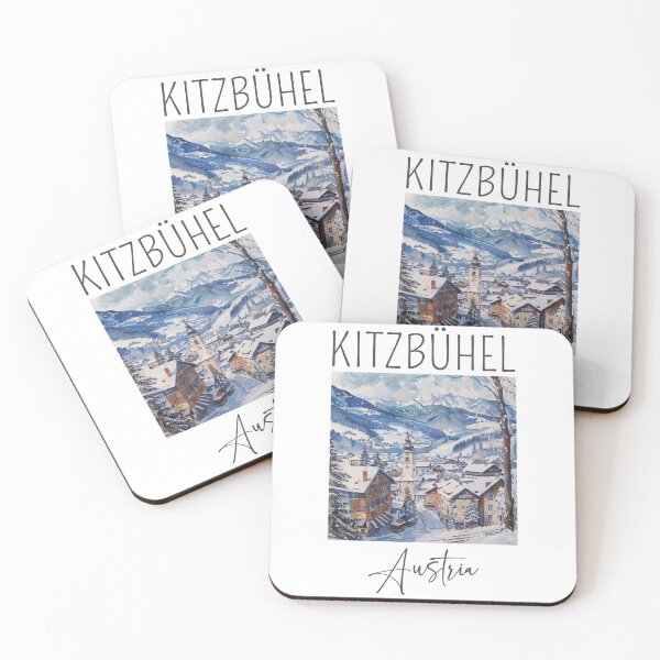 Item preview, A Watercolor Design of Kitzbühel - Austria designed and sold by Sketch-Shack.