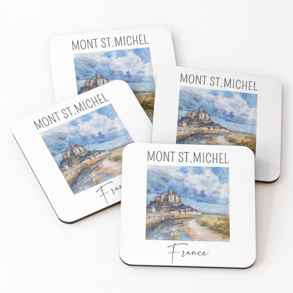 Item preview, A Watercolor Design of Mont Saint Michel - France designed and sold by Sketch-Shack.