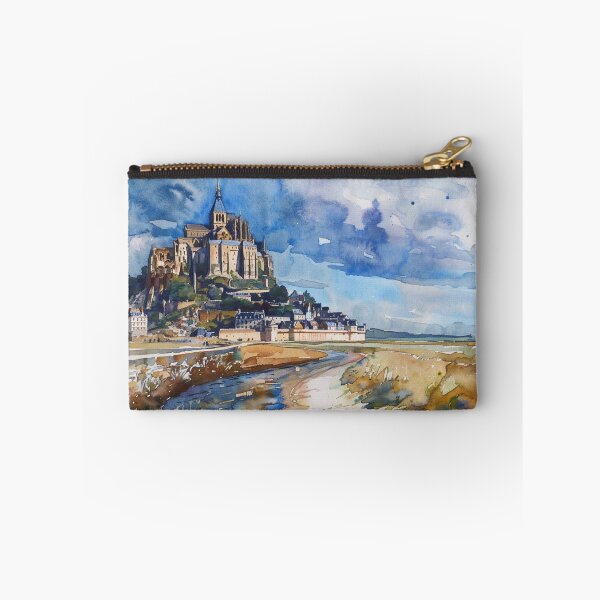 Item preview, A Watercolor Design of Mont Saint Michel - France designed and sold by Sketch-Shack.