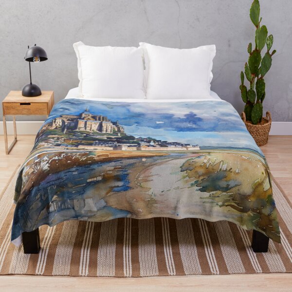 Item preview, A Watercolor Design of Mont Saint Michel - France designed and sold by Sketch-Shack.