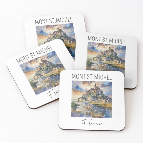 Item preview, A Watercolor Design of Mont Saint Michel - France designed and sold by Sketch-Shack.