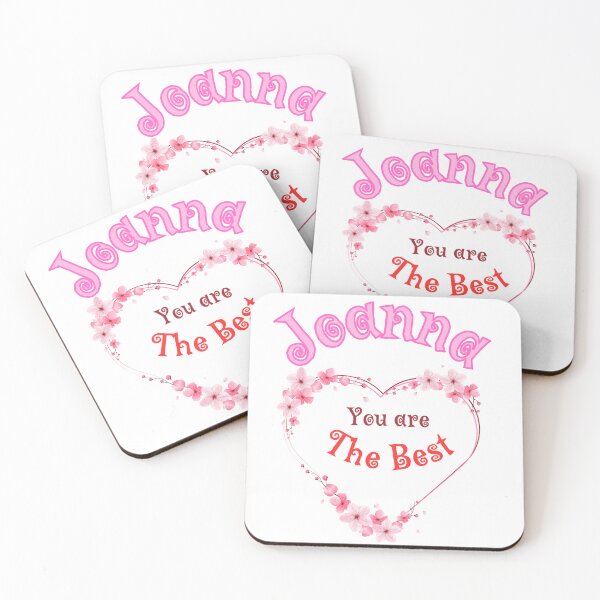 Item preview, Name Joanna, you are the best, colorful inscription - T-shirt designed and sold by barmaz.