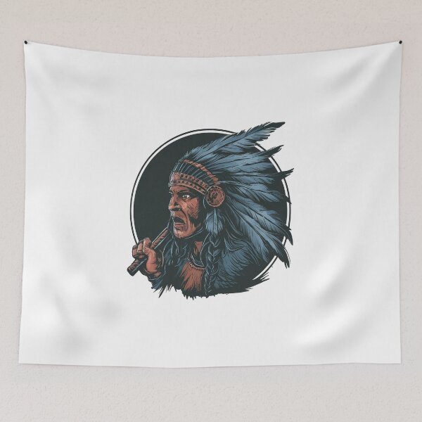 Item preview, Angry man with Native Americans  designed and sold by Nayfa.