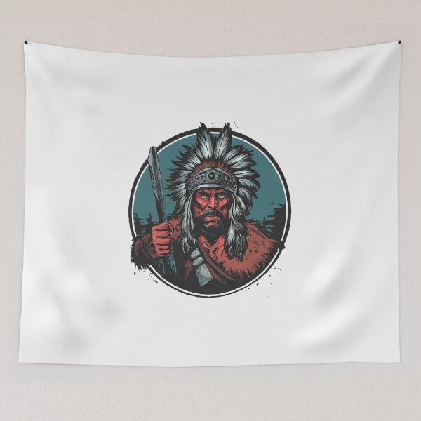 Item preview, Angry man with Native Americans 1 designed and sold by Nayfa.