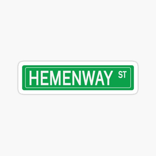 Item preview, hemenway street sign designed and sold by BAMsketches.