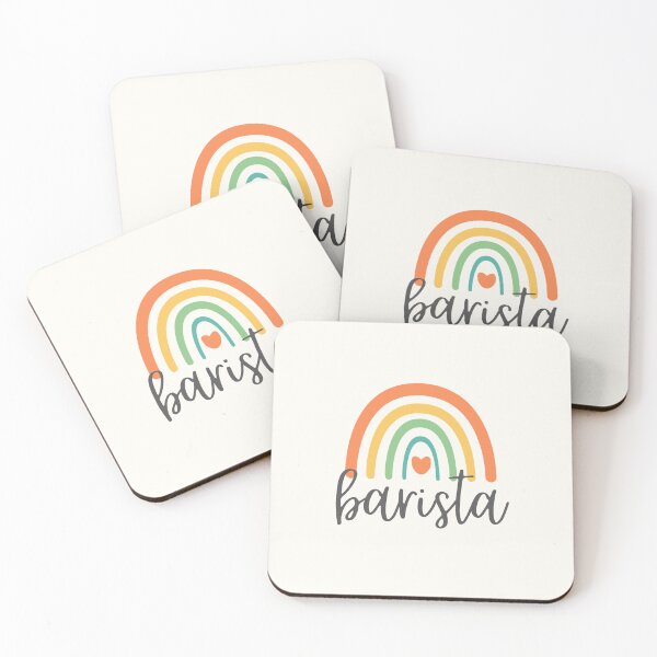 Item preview, Barista - Colorful Rainbow - Heart - Career designed and sold by patternjp.