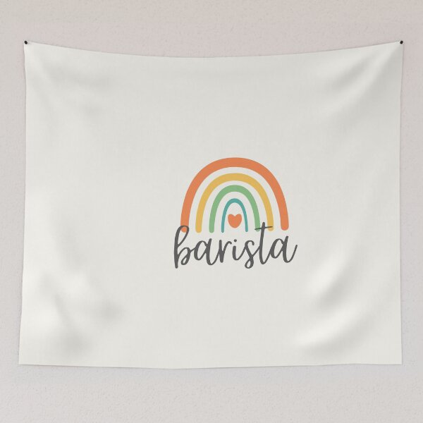 Item preview, Barista - Colorful Rainbow - Heart - Career designed and sold by patternjp.
