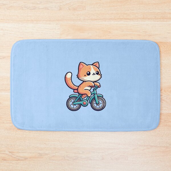 Item preview, Cute biking cat designed and sold by Vkinsify.