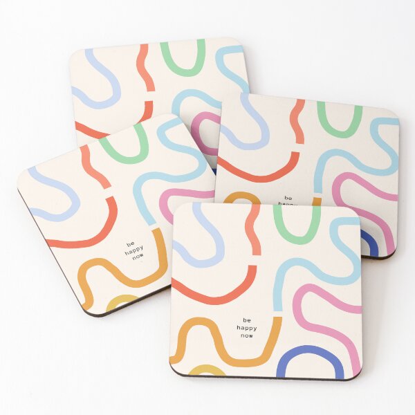 Item preview, Be Happy Now Pastel Aesthetic Pinterest Minimalist Art Design designed and sold by pointense.