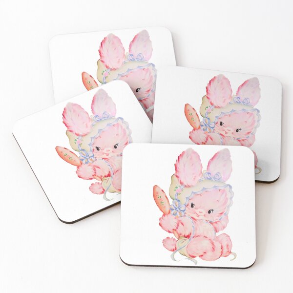 Item preview, Vintage Kawaii Kitsch Bunny Rabbit Rushton Meyercord Decal designed and sold by knickeryknackry.