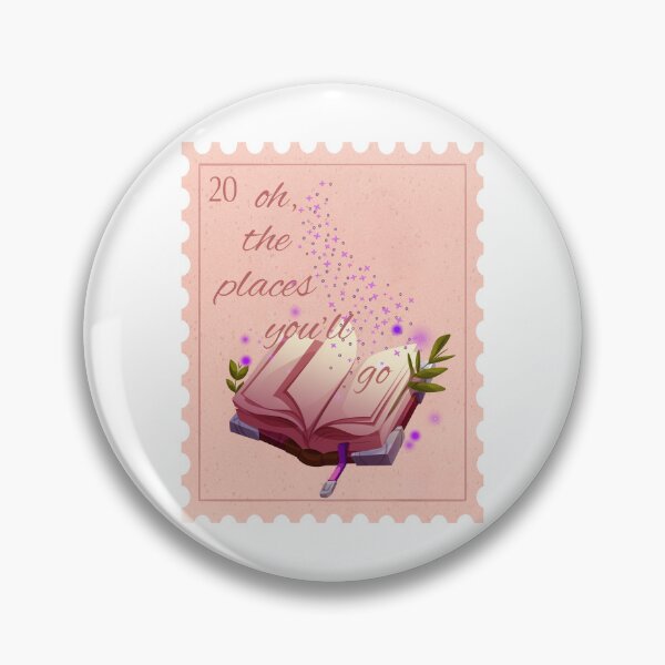 Item preview, Oh the places you'll go stamp kindle sticker designed and sold by readerrlmgoods.
