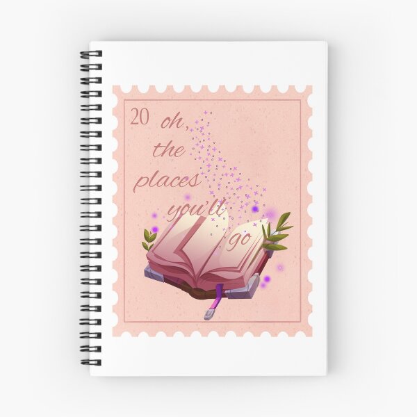 Item preview, Oh the places you'll go stamp kindle sticker designed and sold by readerrlmgoods.