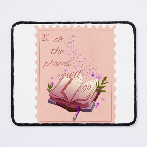 Item preview, Oh the places you'll go stamp kindle sticker designed and sold by readerrlmgoods.