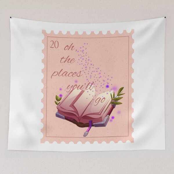 Item preview, Oh the places you'll go stamp kindle sticker designed and sold by readerrlmgoods.
