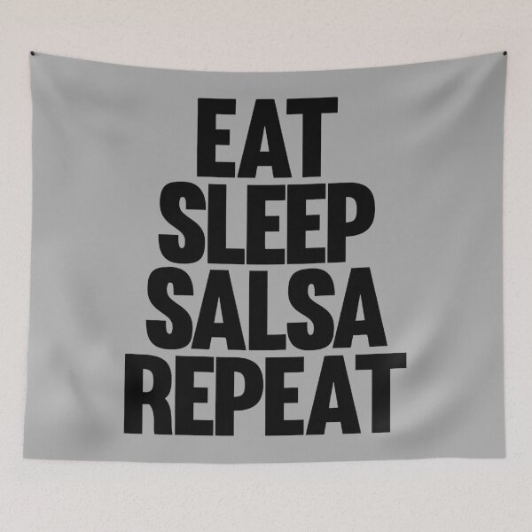 Item preview, Eat Sleep Salsa Repeat - Black Logo designed and sold by 108dragons.