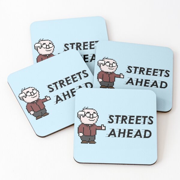 Item preview, Streets Ahead with Pixel Pierce - Black Text designed and sold by TalosDesigns.