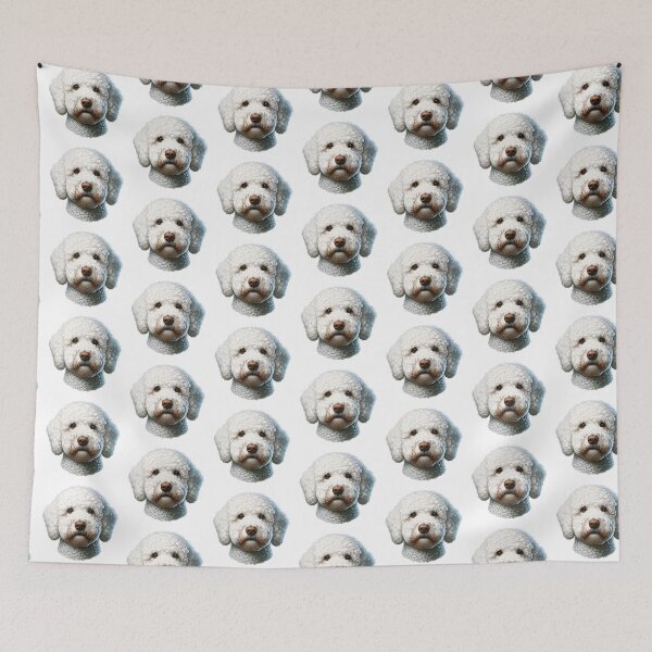 Item preview, White Lagotto Romagnolo Dog designed and sold by TheAnimalZ00.