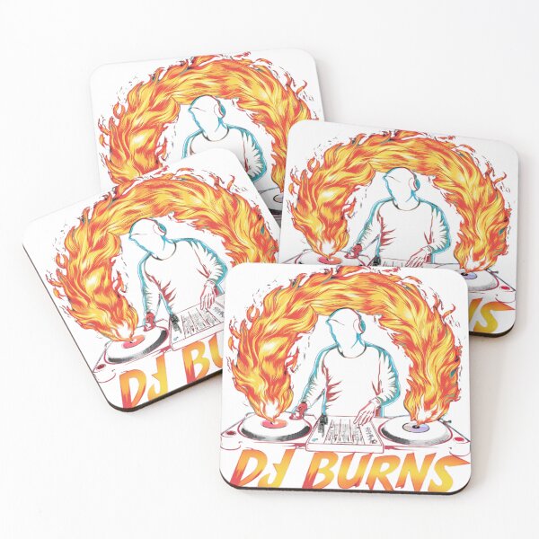 Item preview, DJ Burns: Igniting the Dance Floor with Electric Energy and Rhythmic Beats! designed and sold by stil-etto.