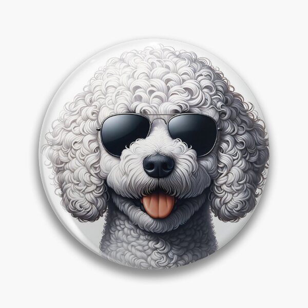 Item preview, White Lagotto Romagnolo Dog Wearing Sunglasses designed and sold by TheAnimalZ00.