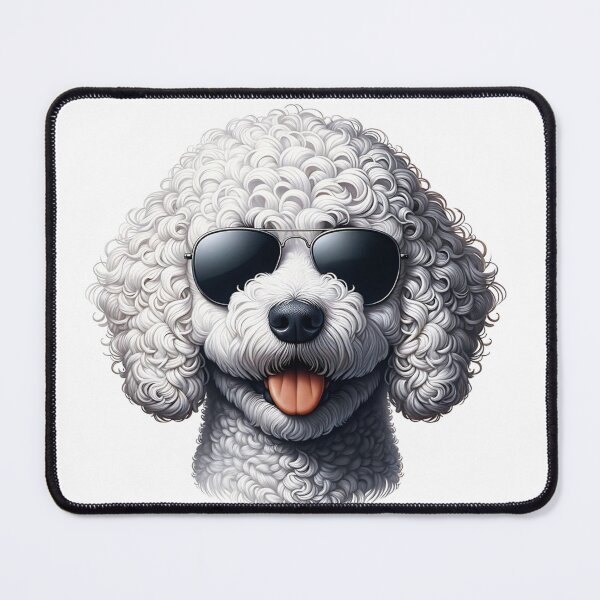 Item preview, White Lagotto Romagnolo Dog Wearing Sunglasses designed and sold by TheAnimalZ00.