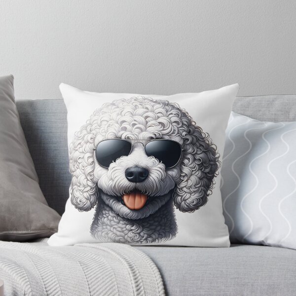 Item preview, White Lagotto Romagnolo Dog Wearing Sunglasses designed and sold by TheAnimalZ00.