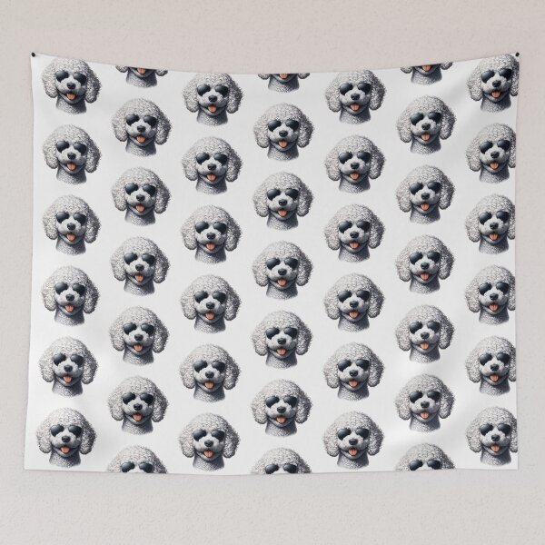 Item preview, White Lagotto Romagnolo Dog Wearing Sunglasses designed and sold by TheAnimalZ00.