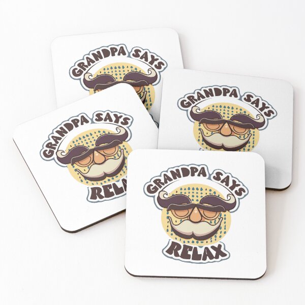 Item preview, Grandpa Says Relax Comic Style Design designed and sold by NiftyWrx.