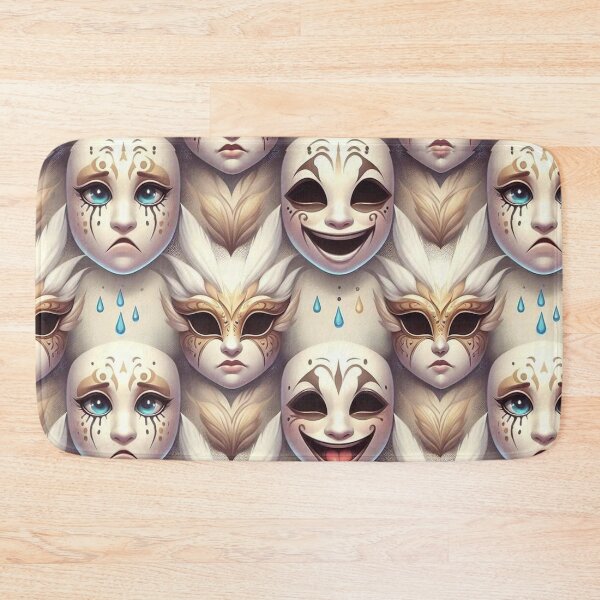 Item preview, Jester Masks Pattern designed and sold by Vkinsify.