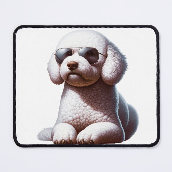Item preview, White Lagotto Romagnolo Wearing Sunglasses designed and sold by TheAnimalZ00.