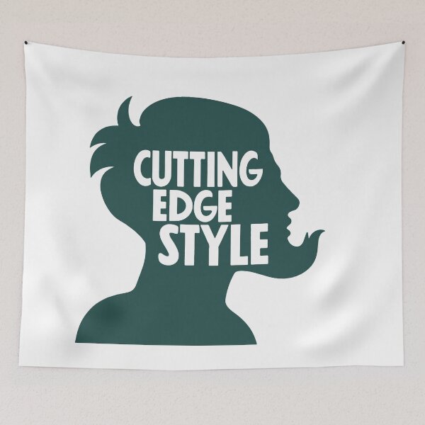 Item preview, Cutting Edge Style Haircut Silhouette designed and sold by NiftyWrx.