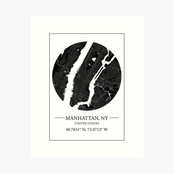 Item preview, Manhattan map designed and sold by Mapmingle.