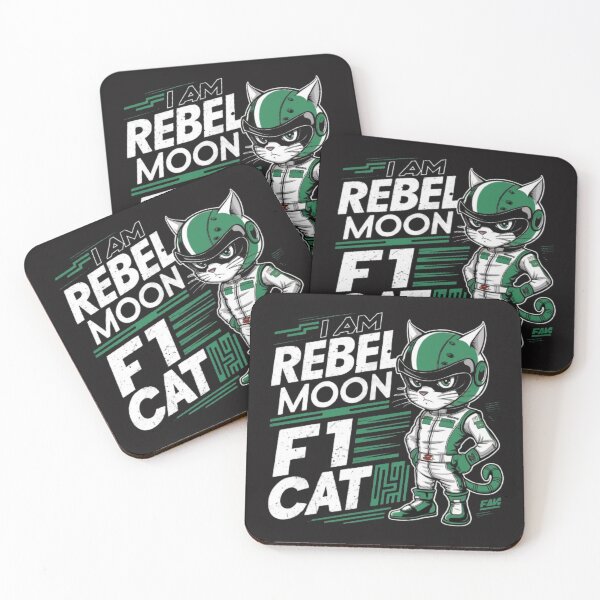 Item preview, rebel moon f1 green cat  designed and sold by Imaginarium of Chaos falcon88 .