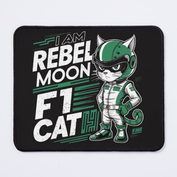 Item preview, rebel moon f1 green cat designed and sold by Imaginarium of Chaos falcon88 .