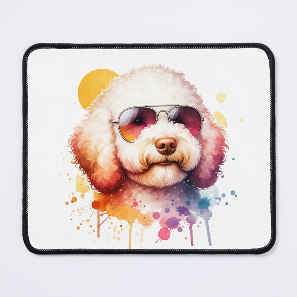 Item preview, Watercolor Lagotto Romagnolo Dog Wearing Sunglasses designed and sold by TheAnimalZ00.