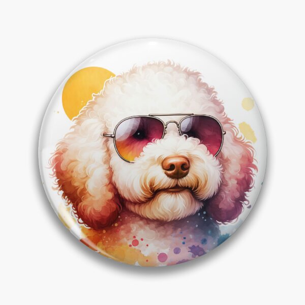 Item preview, Watercolor Lagotto Romagnolo Dog Wearing Sunglasses designed and sold by TheAnimalZ00.