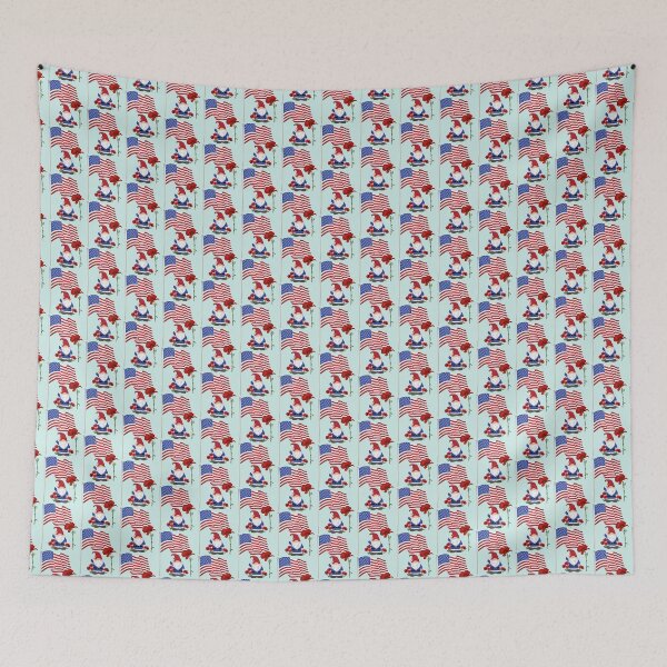 Item preview, Patriotic Gnome Saluting American Flag Poppy Flower Rememberance designed and sold by Cute & Sassy Custom Gifting Boutiques.