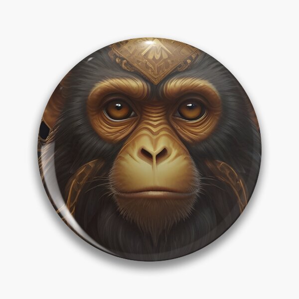 Item preview, monkey hacker with ring on head designed and sold by david stigler.