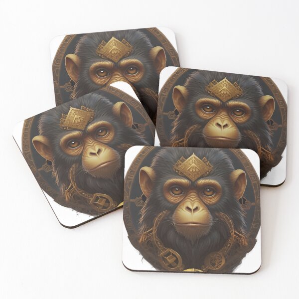 Item preview, monkey hacker with ring on head designed and sold by david stigler.