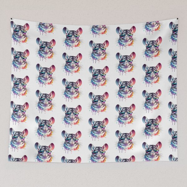 Item preview, Watercolor Chinchilla Wearing Sunglasses designed and sold by TheAnimalZ00.