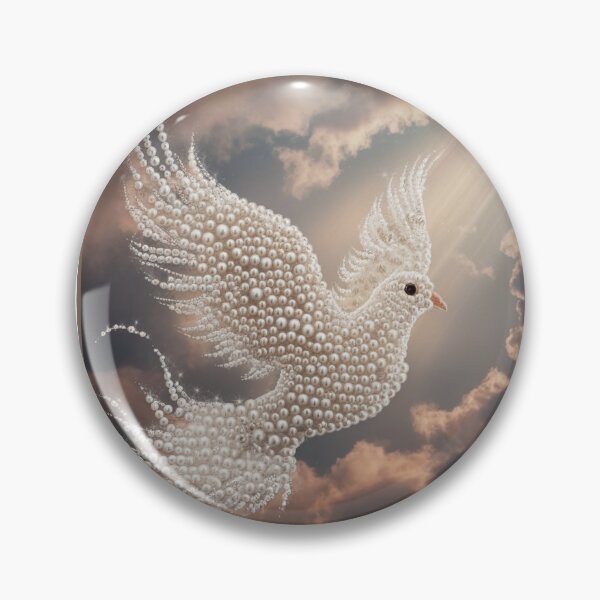 Item preview, Pearl Dove in Flight designed and sold by RWCarpenter.