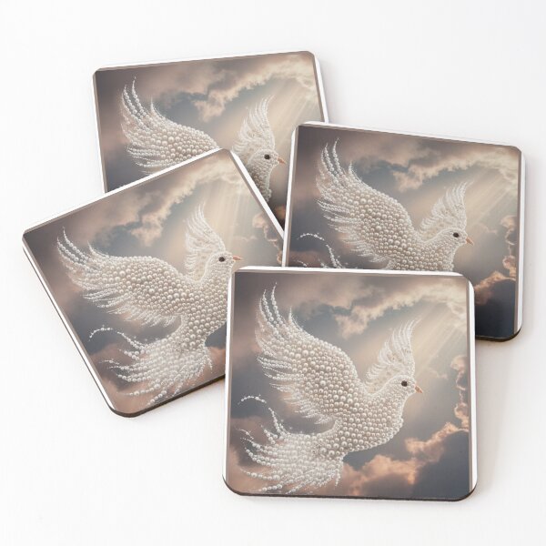 Item preview, Pearl Dove in Flight designed and sold by RWCarpenter.