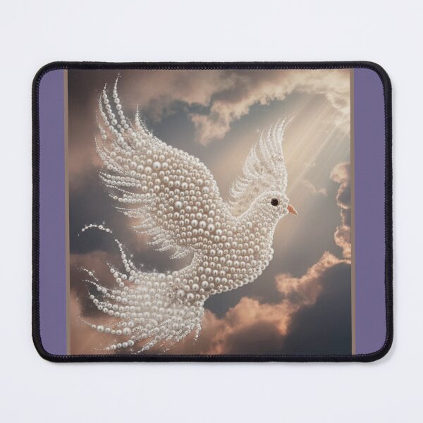 Item preview, Pearl Dove in Flight designed and sold by RWCarpenter.