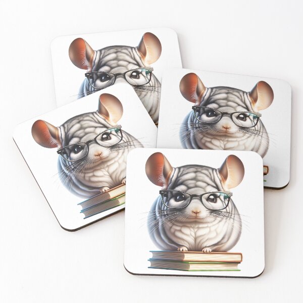 Item preview, Chinchilla And Books designed and sold by TheAnimalZ00.
