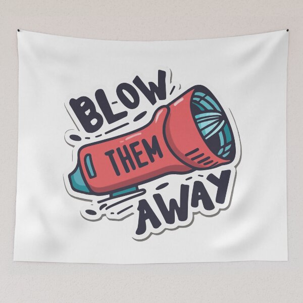 Item preview, Whimsical Hair Dryer Caricature - Blow Them Away designed and sold by NiftyWrx.