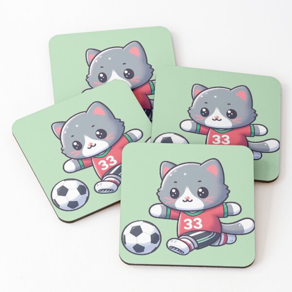 Item preview, Football/Soccer cat designed and sold by Vkinsify.