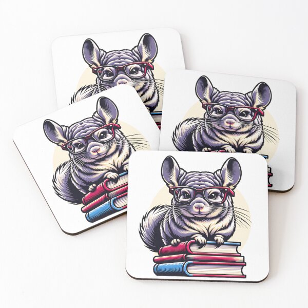 Item preview, Chinchilla And Books designed and sold by TheAnimalZ00.