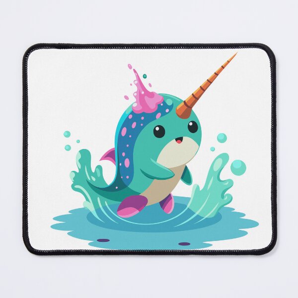 Item preview, Miniature Narwhal Unicorn Playing Squishy Water designed and sold by omerfdln34.