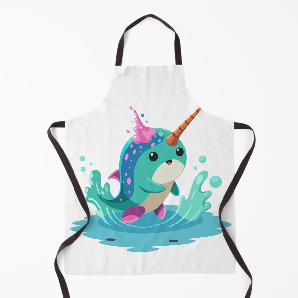 Item preview, Miniature Narwhal Unicorn Playing Squishy Water designed and sold by omerfdln34.