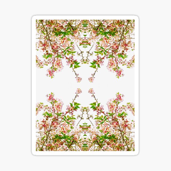 Cherry Blossom Fizz Pattern 1596 Sticker
